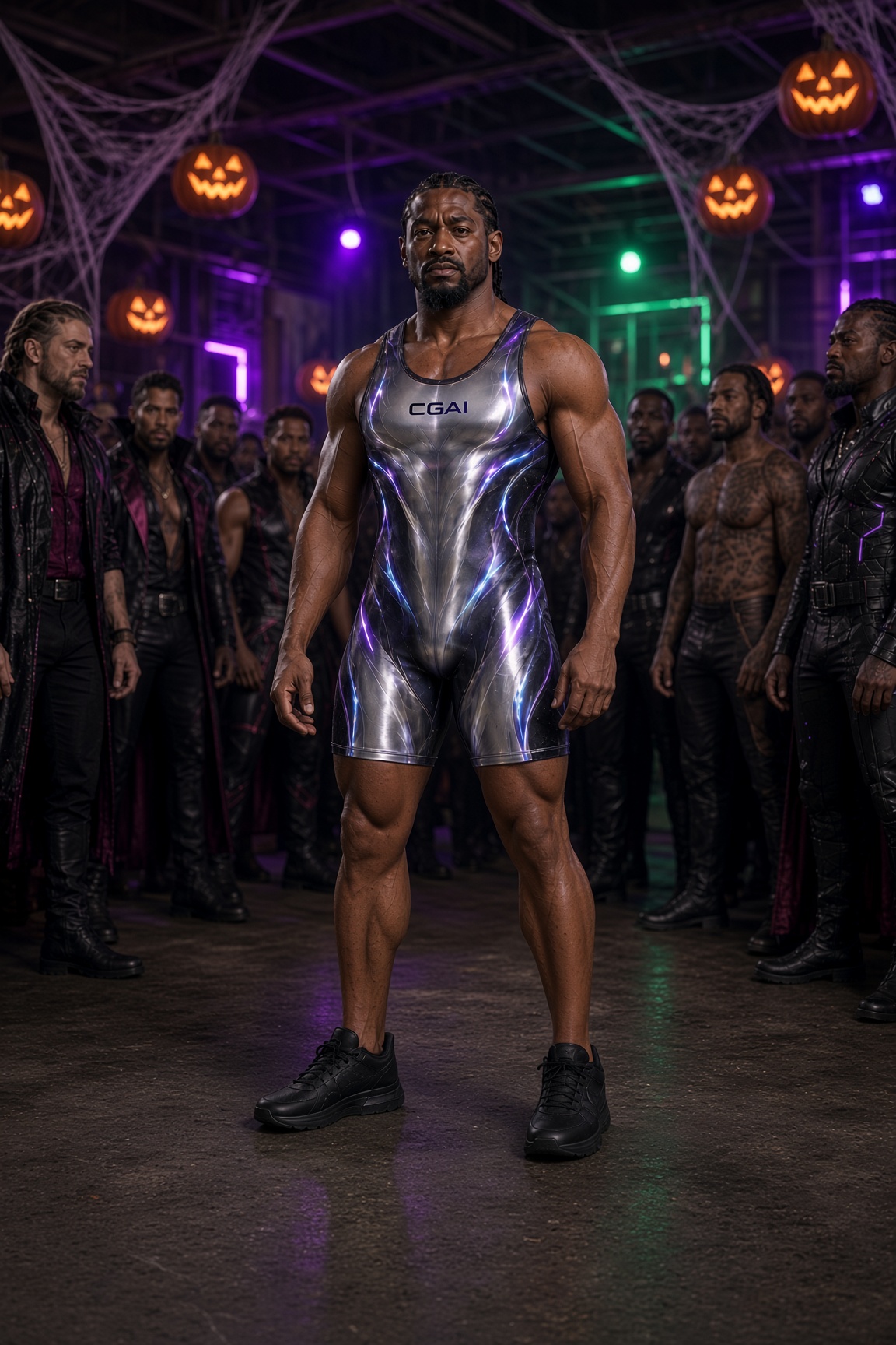 Cebisa in the spectral silver Halloween look